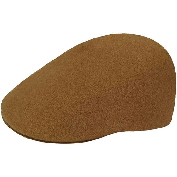 NWT Kangol Unisex Seamless Wool 507 Flat Cap , Wood-Size L - Picture 2 of 4